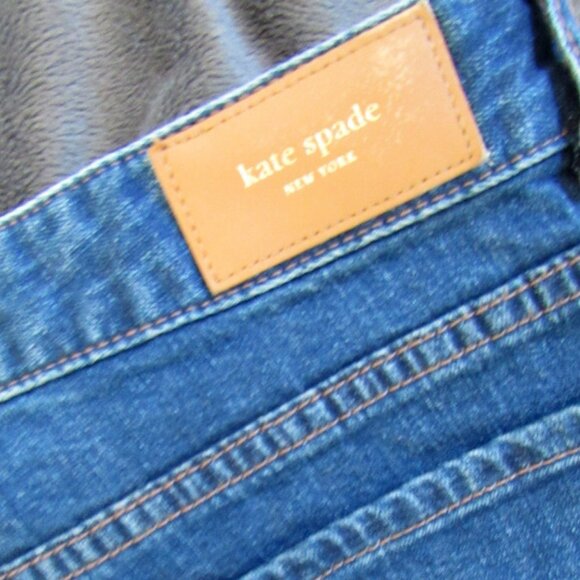 Kate Spade High Rise Cropped Jeans Blue Size 28 - Picture 5 of 8